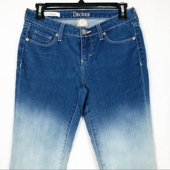 Decree Dip-Dye Denim Legging Jeans Juniors Size 5 - Picture 3 of 5